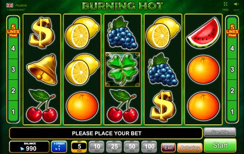 Burning Hot free slot