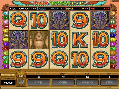 Mega Moolah Isis slot