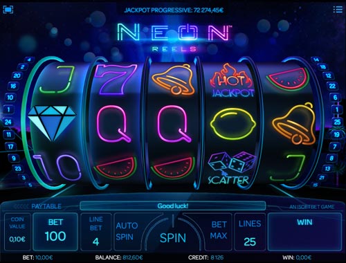 Neon Reels jackpot