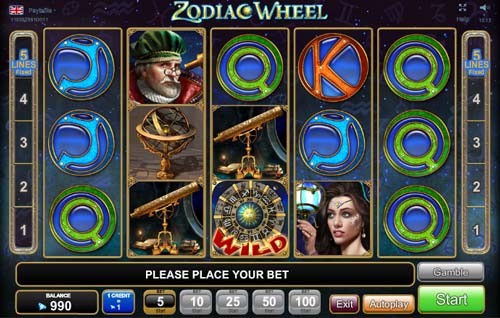 Zodiac Wheel free slot