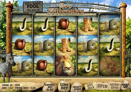 Zoo Zillionaire jackpot